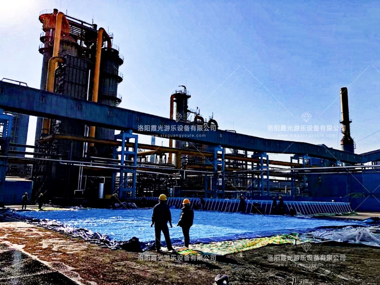潜江经济开发区大型支架游泳池